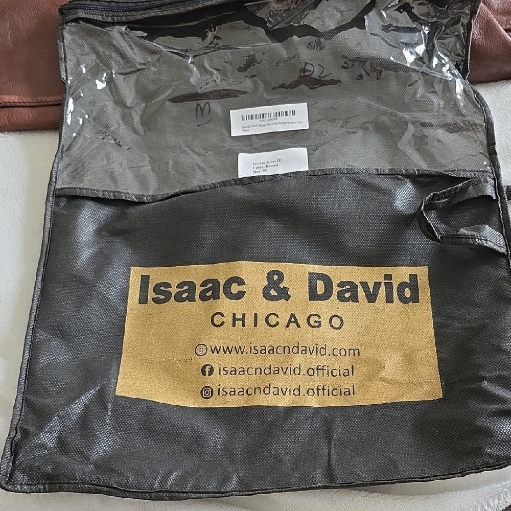 Men's Classic Brown Leather Jacket - Picture 16 of 16